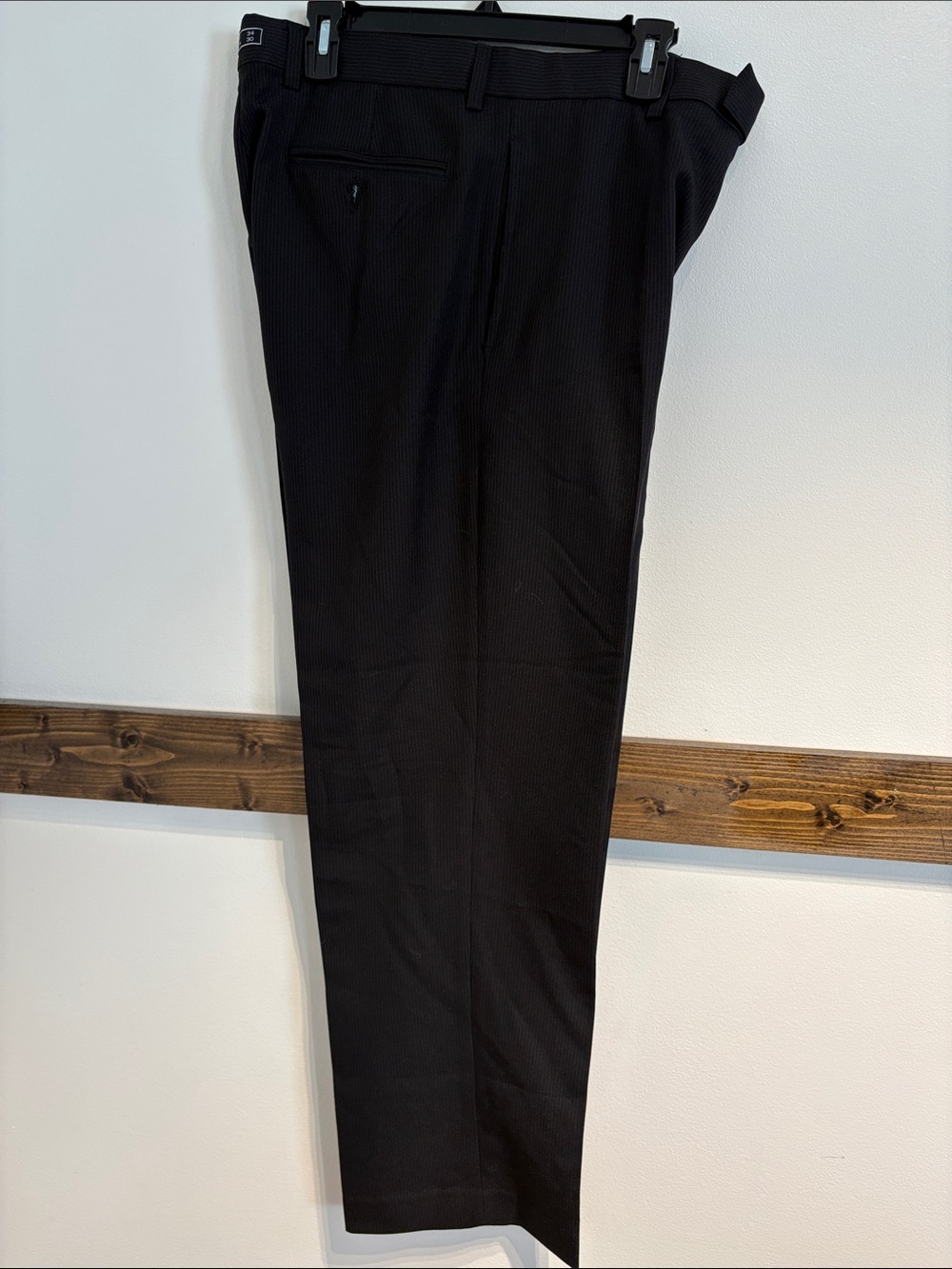 NWOT 34/30 Michael Brandon Black Men's Dress Pants - Slim Tailored Look